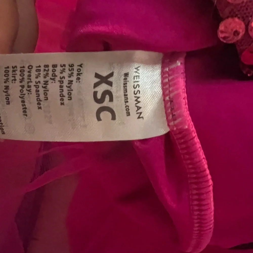 Weissman Hot Pink Tutu with Sequins Bodice Size XSC (4-5)